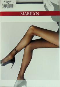 Marilyn ALLURE L06 R3/4 rajstopy szpilki black